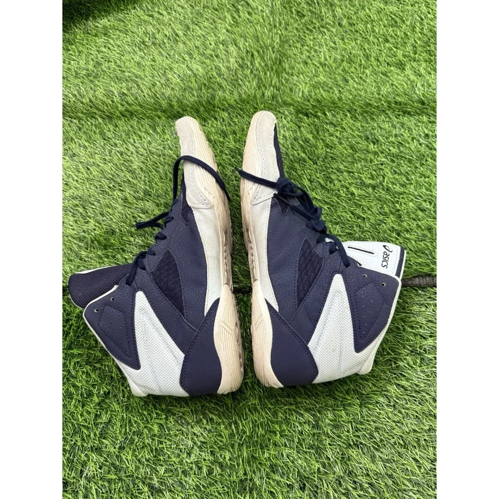 Asics Matflex 6 Wrestling Shoes Men's Size 10 Blue Gray Lace Up 1081A021